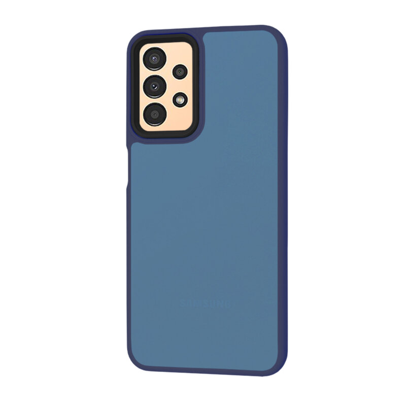 Husa Samsung Galaxy A13 5G Techsuit HaloFrost Series, bleumarin