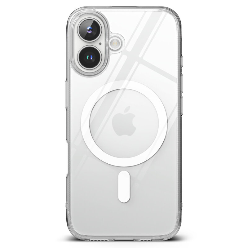 Husa iPhone 16 Ringke Fusion MagSafe, transparenta