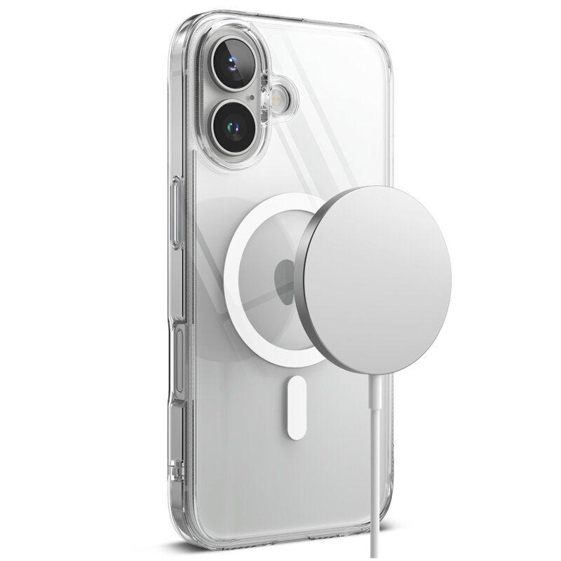 Husa iPhone 16 Plus Ringke Fusion MagSafe, transparenta