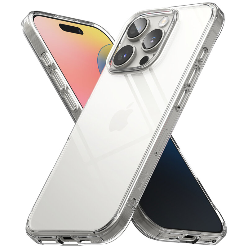 Husa iPhone 16 Pro Ringke Fusion, transparenta