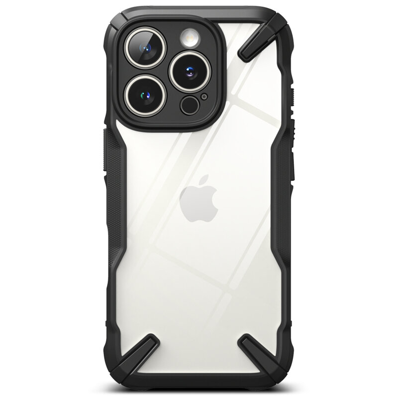 Husa iPhone 16 Pro Ringke Fusion X, negru