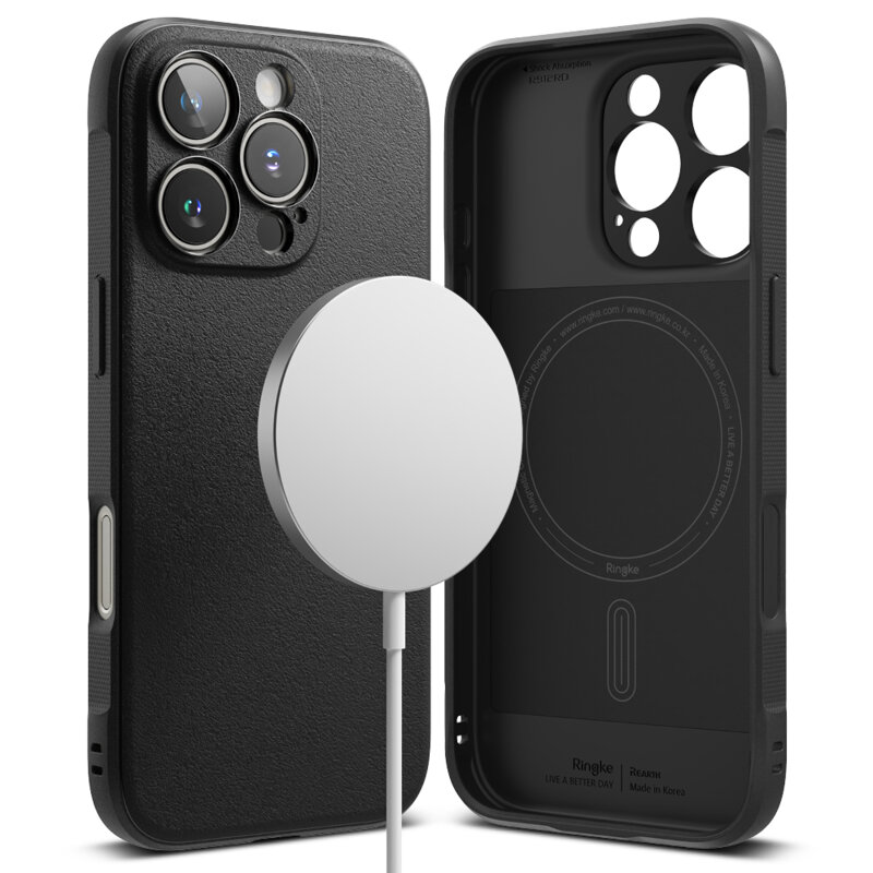 Husa iPhone 16 Pro Ringke Onyx MagSafe, negru