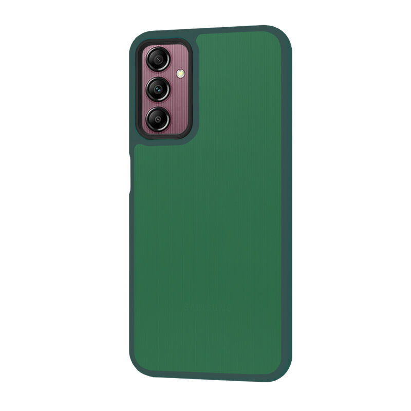 Husa Samsung Galaxy A14 4G Techsuit HaloFrost Series, verde inchis