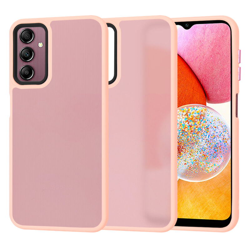 Husa Samsung Galaxy A14 5G Techsuit HaloFrost Series, roz