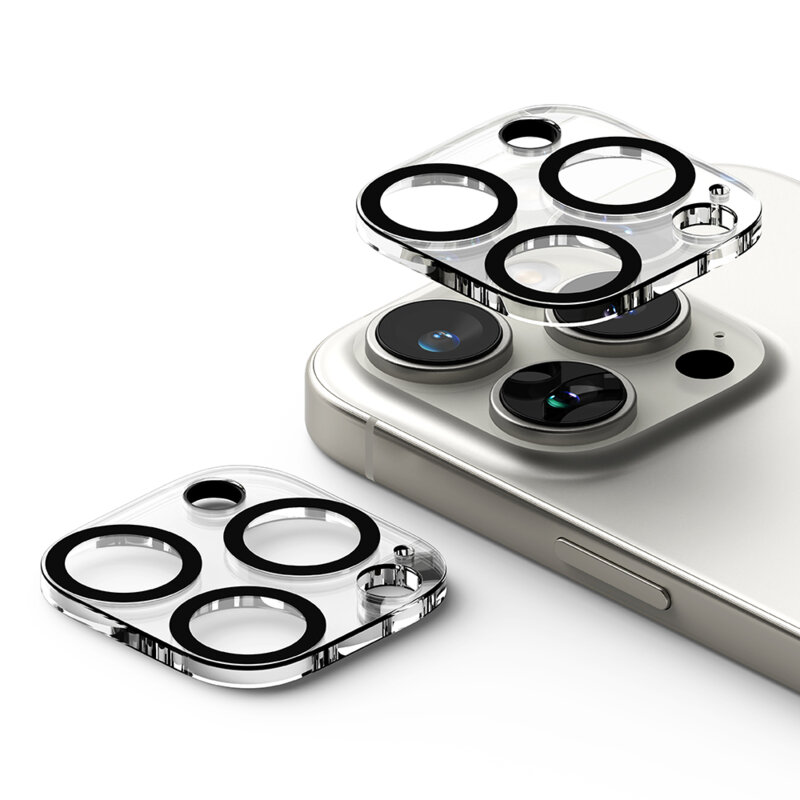Folie sticla camera iPhone 16 Pro Max Ringke Camera Protector, transparenta