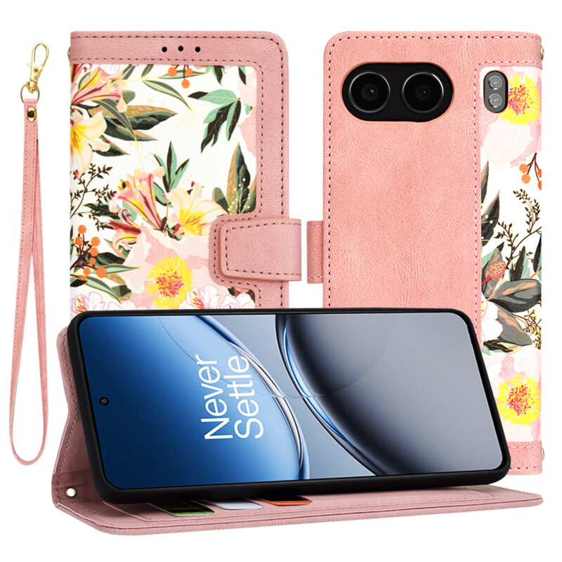 Husa personalizata fete OnePlus Nord 4 Techsuit FlipCraft, roz