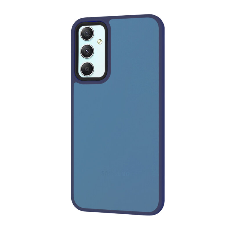 Husa Samsung Galaxy A34 5G Techsuit HaloFrost Series, bleumarin