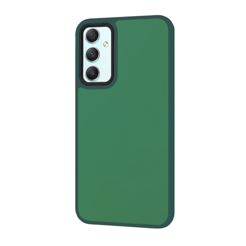 Husa Samsung Galaxy A34 5G Techsuit HaloFrost Series, verde inchis