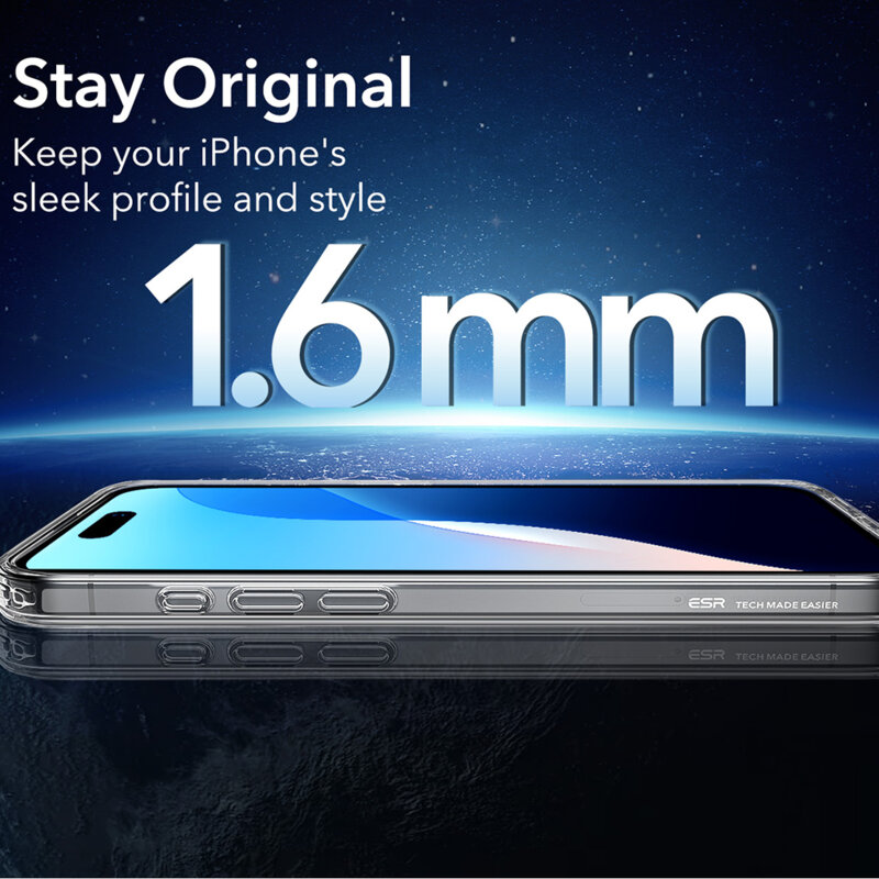 Husa iPhone 16 Pro ESR Classic Hybrid HaloLock, mata
