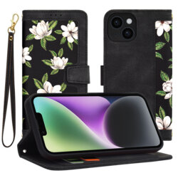 Husa personalizata fete iPhone 14 Techsuit FlipCraft, negru