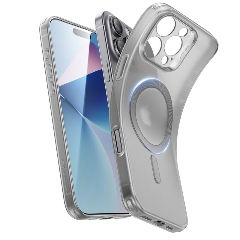 Husa iPhone 16 Pro ESR Zero HaloLock, gri