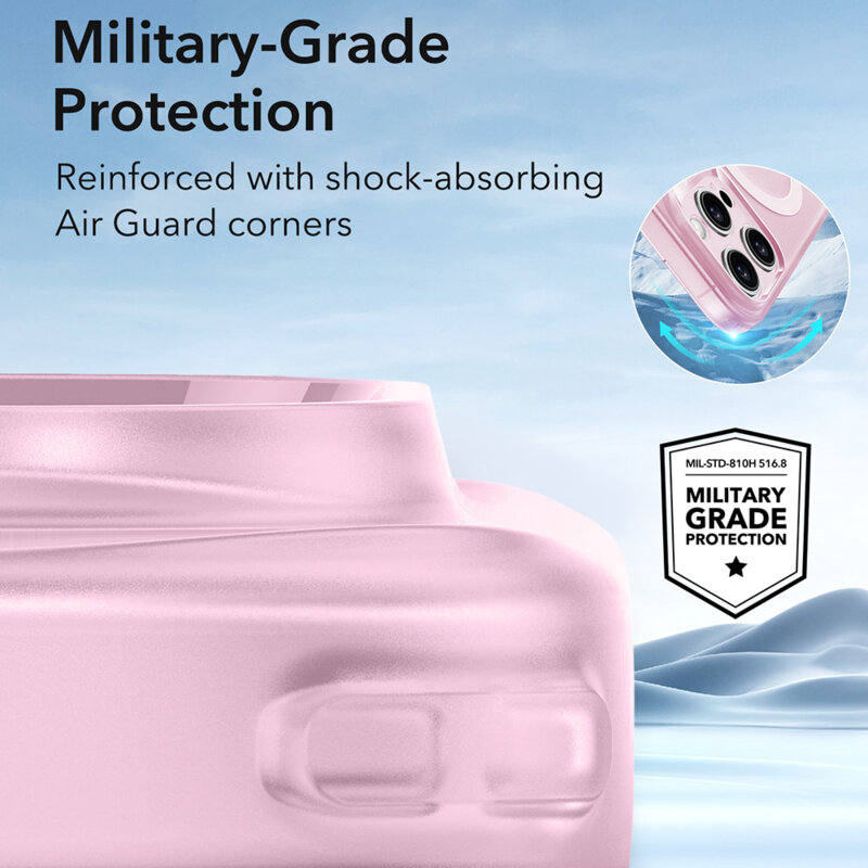 Husa iPhone 16 Pro Max ESR Zero HaloLock, roz
