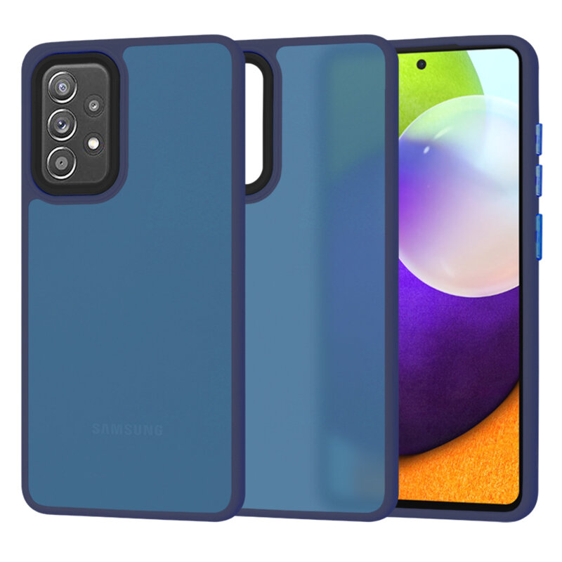 Husa Samsung Galaxy A52s 5G Techsuit HaloFrost Series, bleumarin