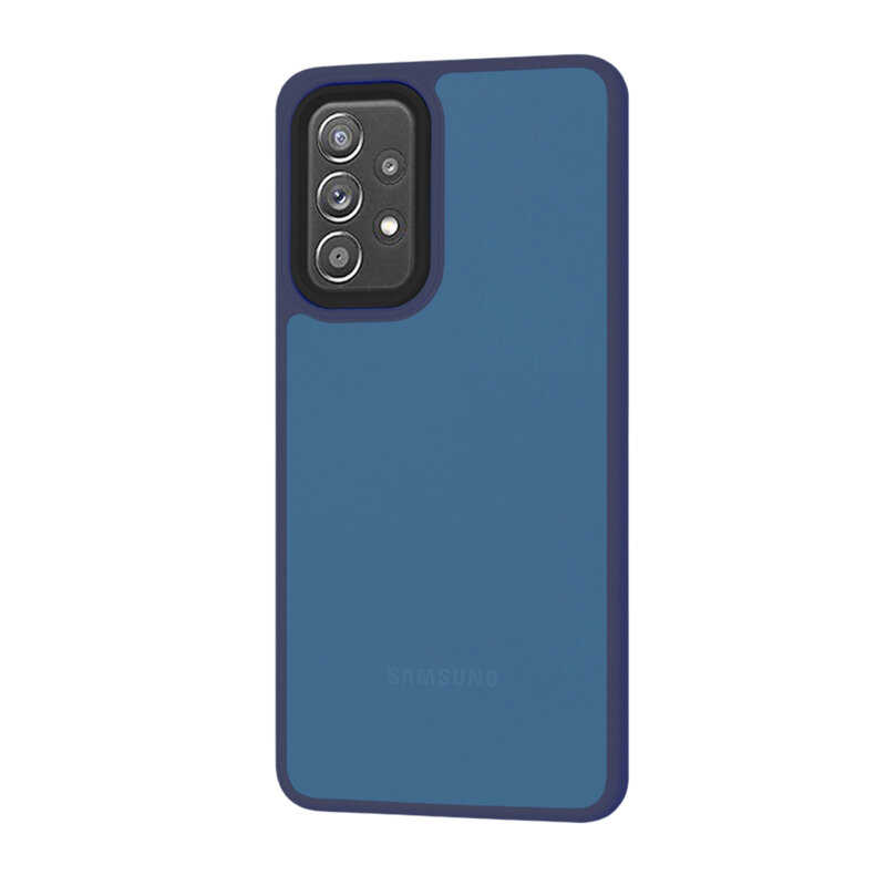 Husa Samsung Galaxy A52s 5G Techsuit HaloFrost Series, bleumarin
