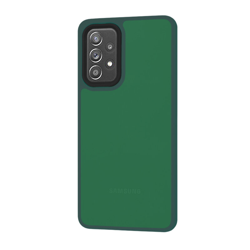 Husa Samsung Galaxy A52 5G Techsuit HaloFrost Series, verde inchis