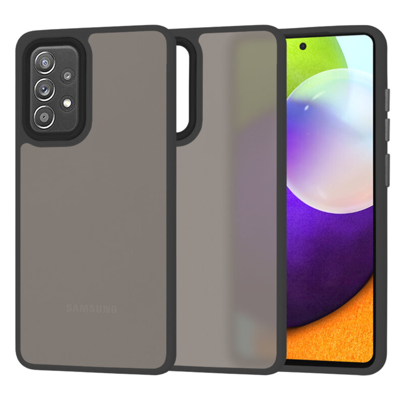 Husa Samsung Galaxy A52s 5G Techsuit HaloFrost Series, negru