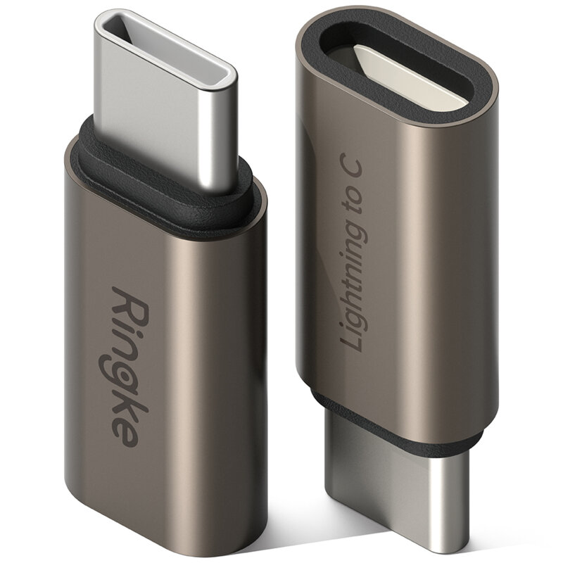 [Pachet 2x] Adaptor OTG Lightning la Type-C Ringke, 480Mbps
