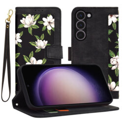 Husa personalizata fete Samsung Galaxy S23 Techsuit FlipCraft, negru