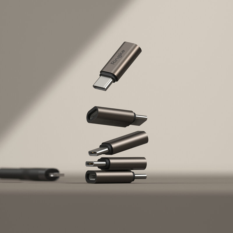 [Pachet 2x] Adaptor OTG Lightning la Type-C Ringke, 480Mbps