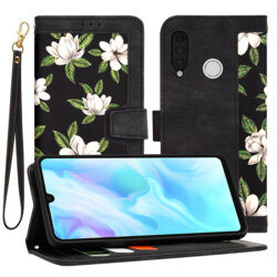 Husa personalizata fete Huawei P30 Lite New Edition Techsuit FlipCraft, negru