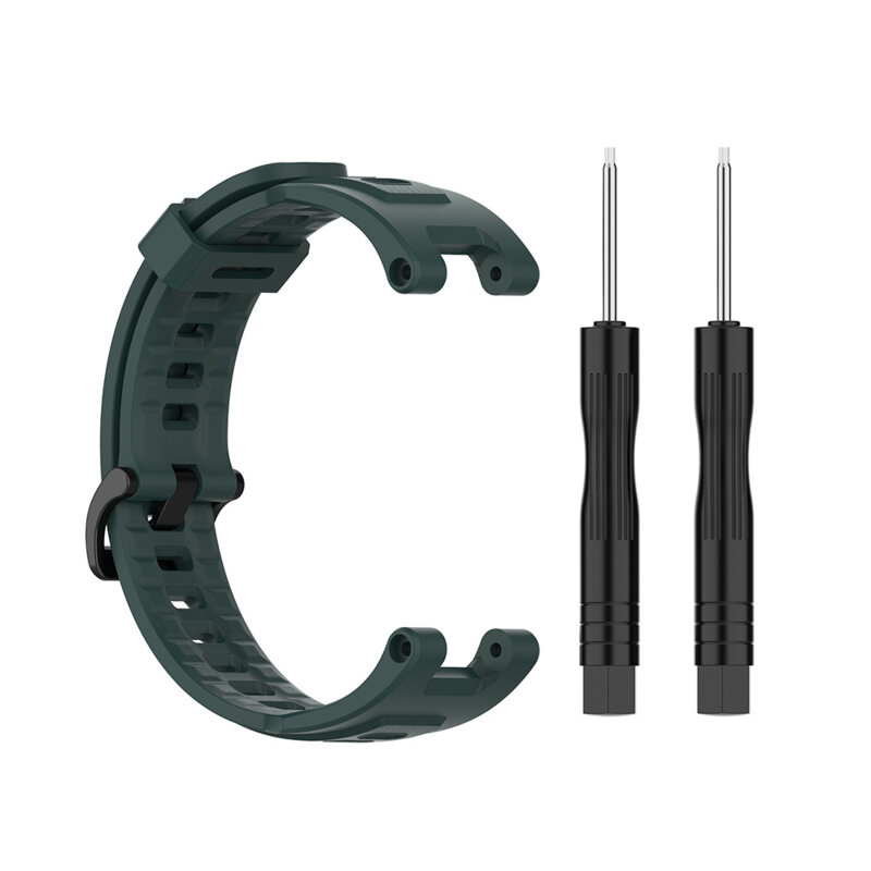 Curea Amazfit T-Rex Techsuit, verde inchis, W067