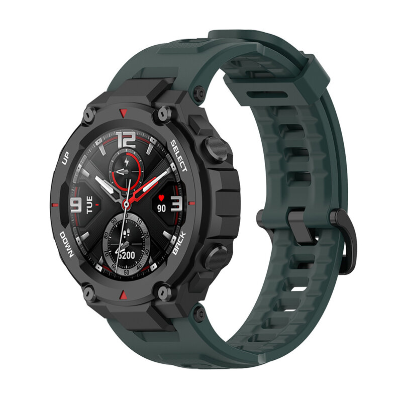 Curea Amazfit T-Rex Pro Techsuit, verde inchis, W067