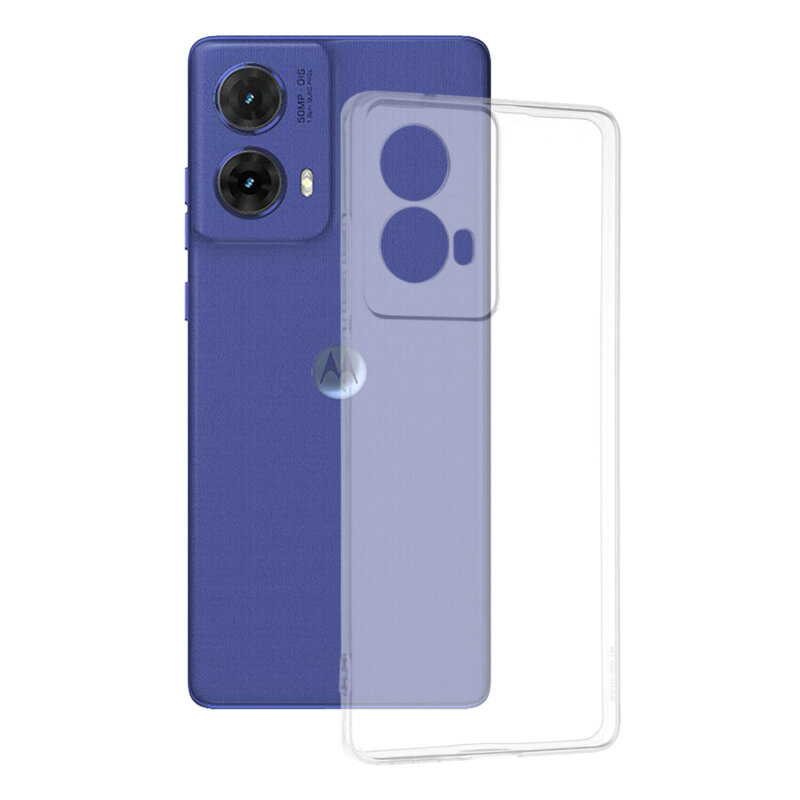 Husa Motorola Moto G85 Techsuit Clear Silicone, transparenta