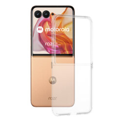 Husa Motorola Razr 50 Ultra Techsuit Clear Silicone, transparenta