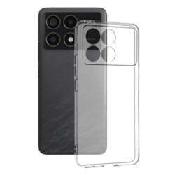 Husa Xiaomi Poco F6 Pro Techsuit Clear Silicone, transparenta