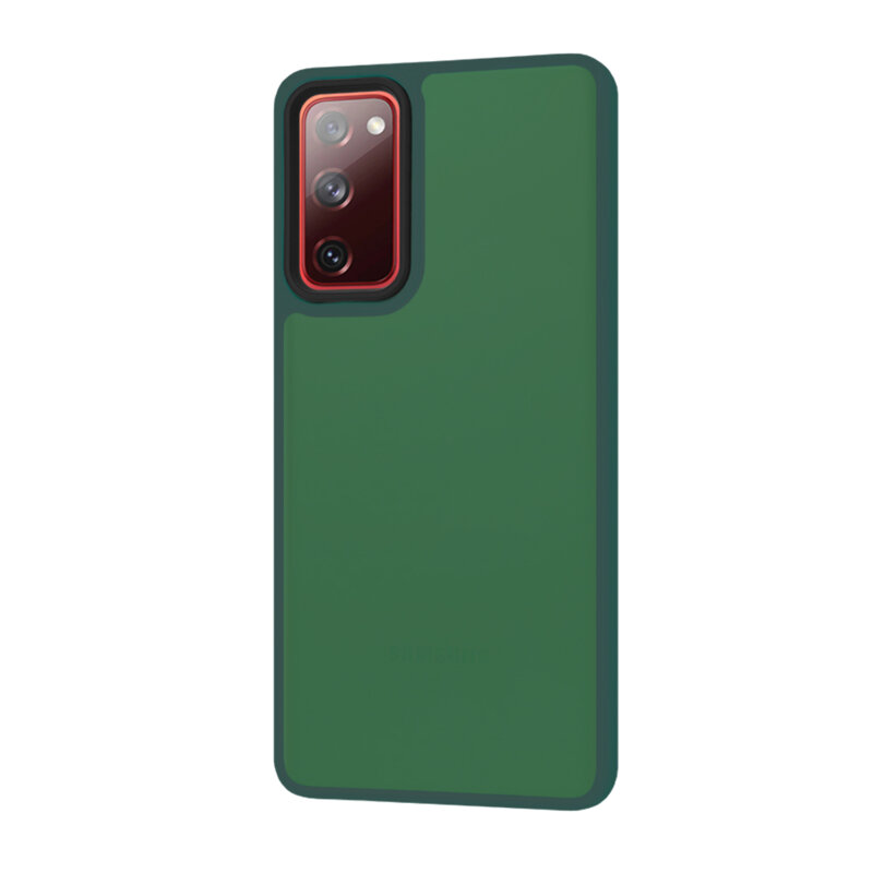 Husa Samsung Galaxy S20 FE Techsuit HaloFrost Series, verde inchis