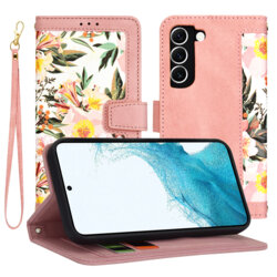 Husa personalizata fete Samsung Galaxy S22 5G Techsuit FlipCraft, roz