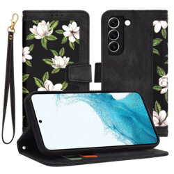 Husa personalizata fete Samsung Galaxy S22 5G Techsuit FlipCraft, negru