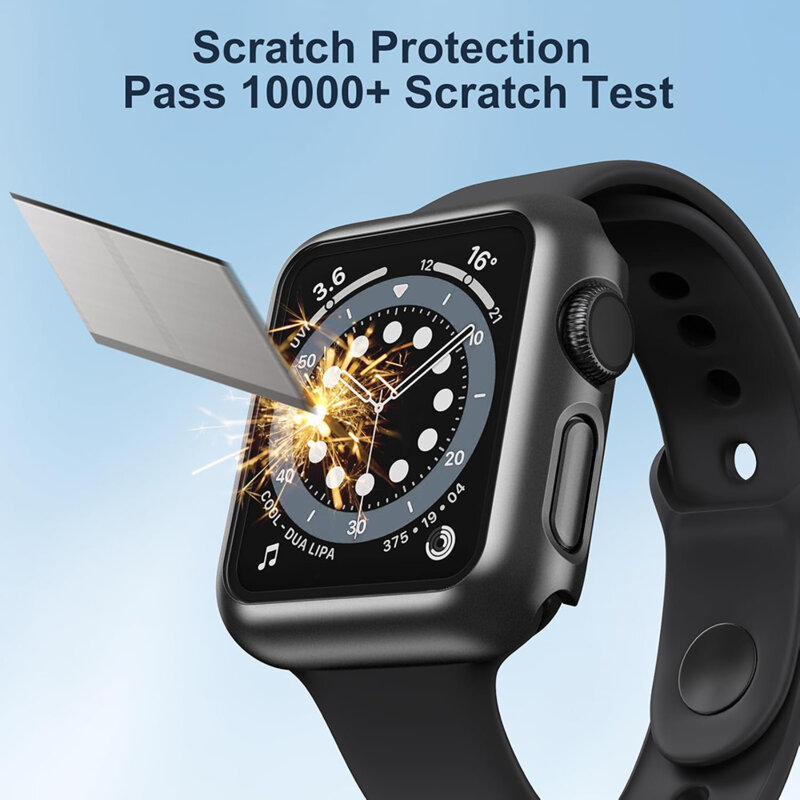 [Pachet 360°] Husa + folie Apple Watch 3 38mm Techsuit Defense, negru