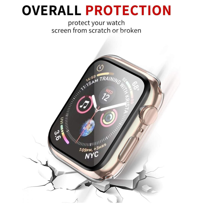 [Pachet 360°] Husa + folie Apple Watch 1 42mm Techsuit Defense, transparenta
