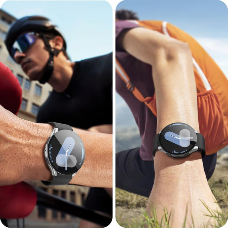 [Pachet 360°] Husa + folie Samsung Galaxy Watch7 40mm Techsuit Defense, transparenta