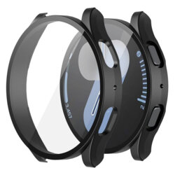 [Pachet 360°] Husa + folie Samsung Galaxy Watch7 44mm Techsuit Defense, negru