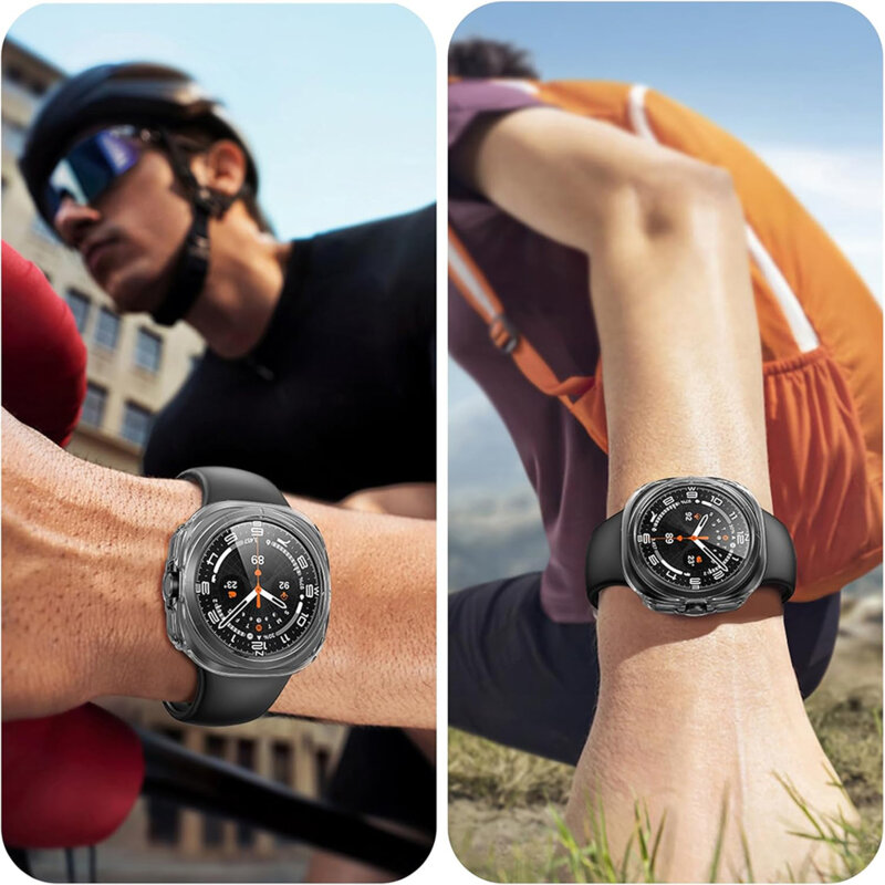 [Pachet 360°] Husa + folie Samsung Galaxy Watch Ultra 47mm Techsuit Defense, transparenta