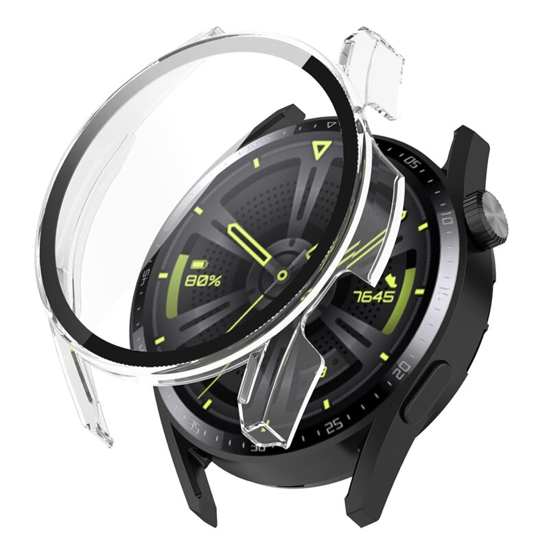 [Pachet 360°] Husa + folie Huawei Watch GT 3 46mm Techsuit Defense, transparenta