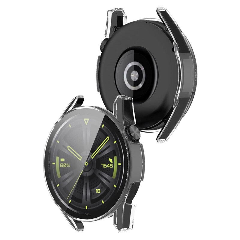 [Pachet 360°] Husa + folie Huawei Watch GT 3 46mm Techsuit Defense, transparenta