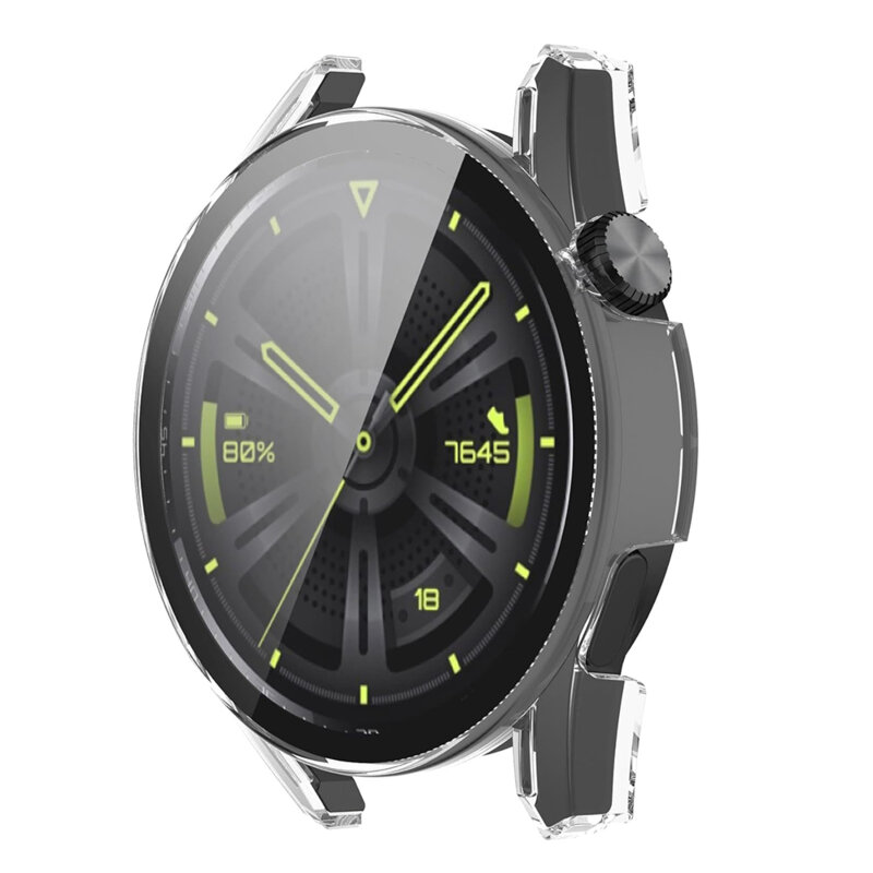 [Pachet 360°] Husa + folie Huawei Watch GT 3 46mm Techsuit Defense, transparenta