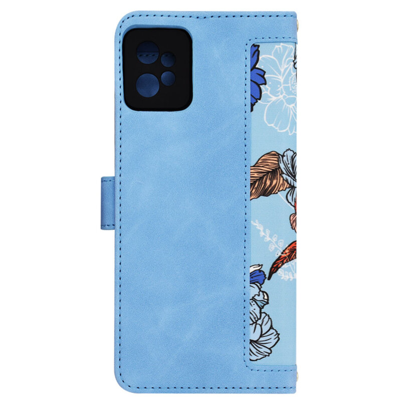 Husa personalizata fete Motorola Moto G32 Techsuit FlipCraft, bleu