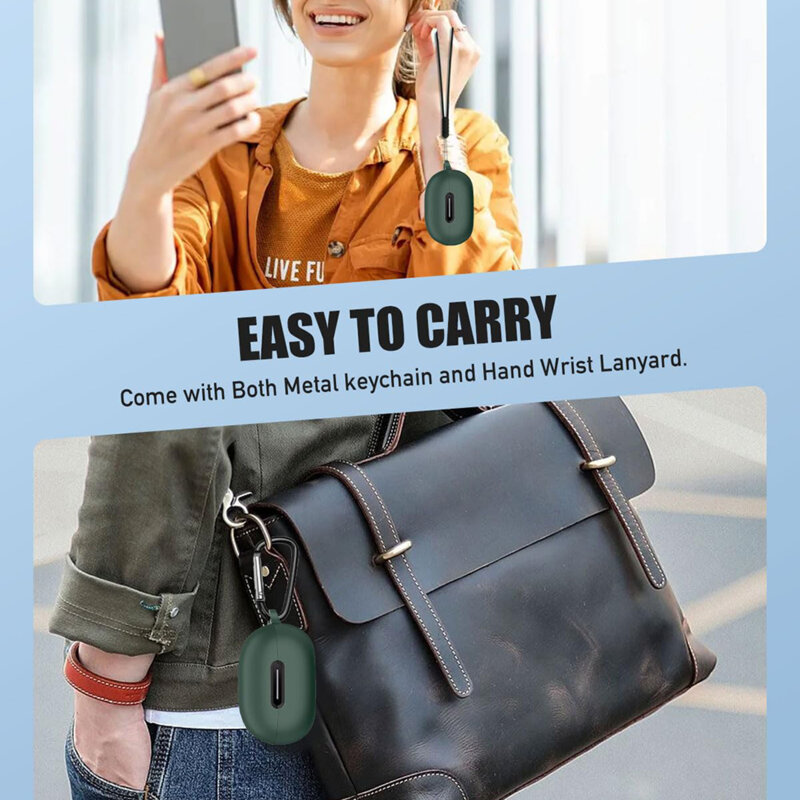 Husa OnePlus Buds Pro 2 Techsuit Silicone Case, negru