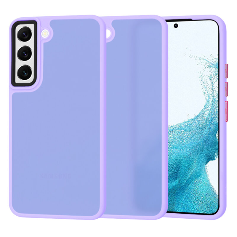 Husa Samsung Galaxy S22 5G Techsuit HaloFrost Series, mov deschis
