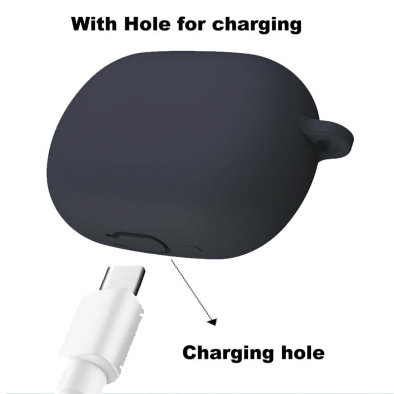 Husa Xiaomi Redmi Buds 5 Pro Techsuit Silicone Case, negru