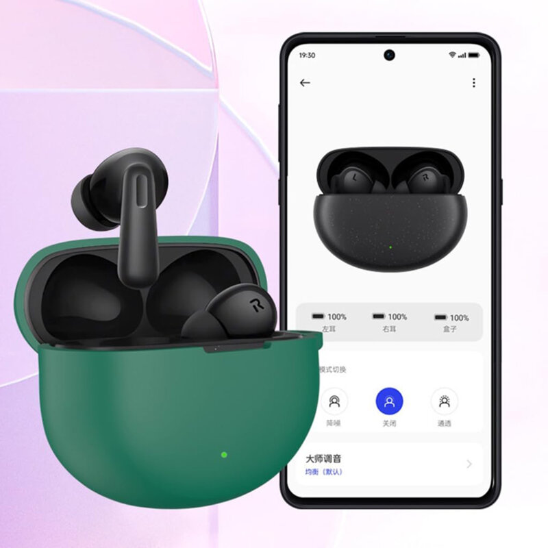 Husa Oppo Enco Air4 Pro Techsuit Silicone Case, negru