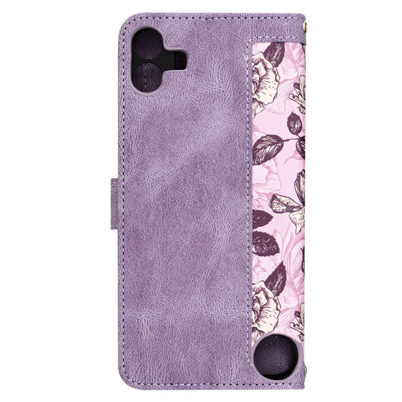 Husa personalizata fete Nothing CMF Phone 1 Techsuit FlipCraft, mov