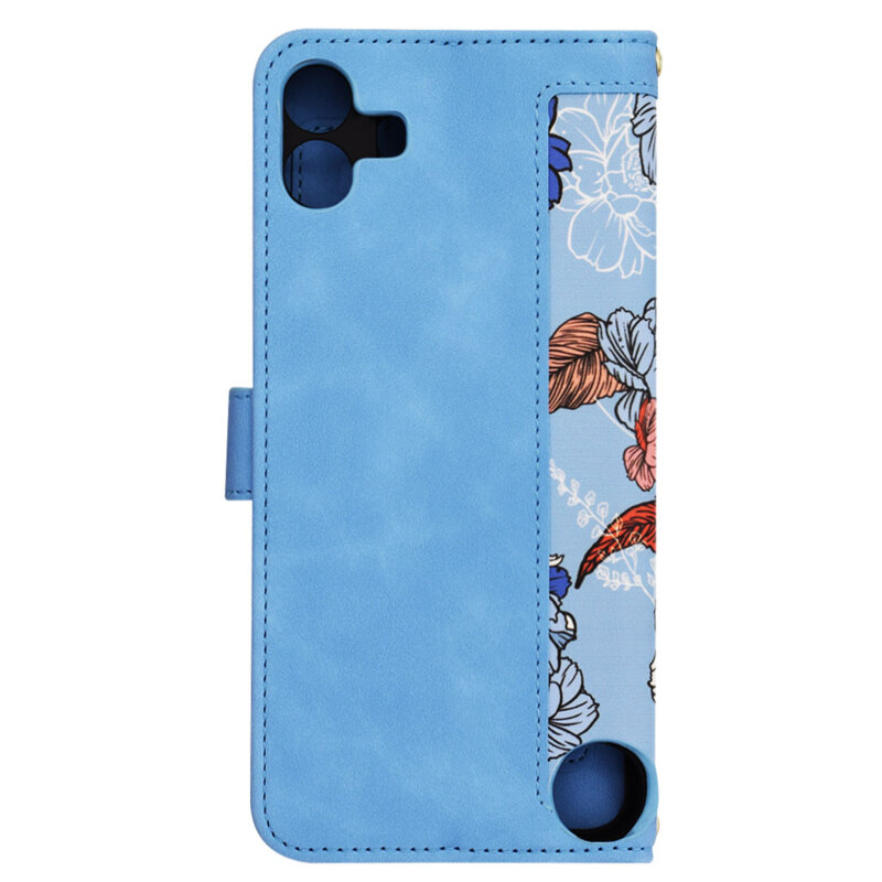 Husa personalizata fete Nothing CMF Phone 1 Techsuit FlipCraft, bleu