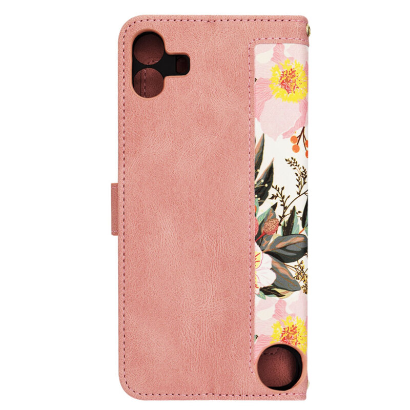 Husa personalizata fete Nothing CMF Phone 1 Techsuit FlipCraft, roz