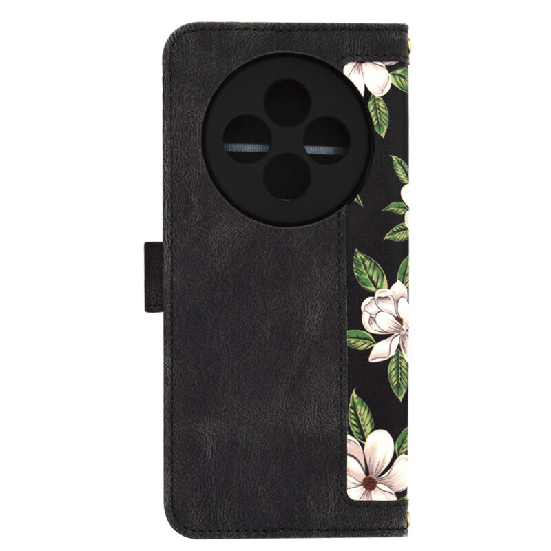 Husa personalizata fete Oppo Reno12 F 5G Techsuit FlipCraft, negru