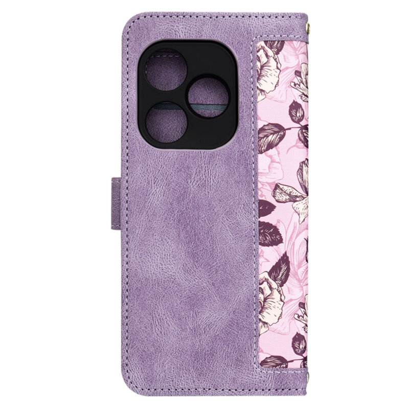 Husa personalizata fete Realme GT 6 Techsuit FlipCraft, mov